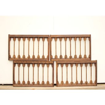 波模様装飾欄間 4枚1組　R2217