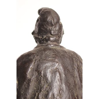 朝倉文夫実兄 渡辺長男 【翁と赤子】ブロンズ像　S3032 