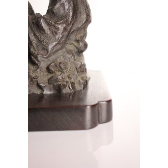 朝倉文夫実兄 渡辺長男 【翁と赤子】ブロンズ像　S3032 