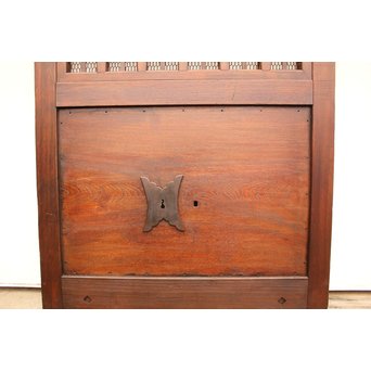 鉄格子と升格子の蔵戸　W576 