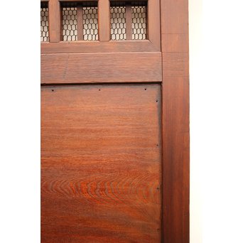 鉄格子と升格子の蔵戸　W576 