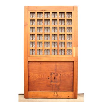 鉄格子と升格子の蔵戸　W576 