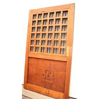 鉄格子と升格子の蔵戸　W576 