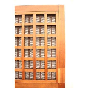 鉄格子と升格子の蔵戸　W576 