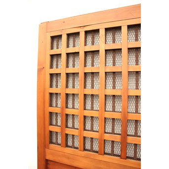 鉄格子と升格子の蔵戸　W576 