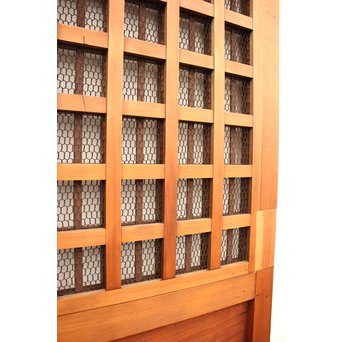 鉄格子と升格子の蔵戸　W576 