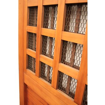 鉄格子と升格子の蔵戸　W576 