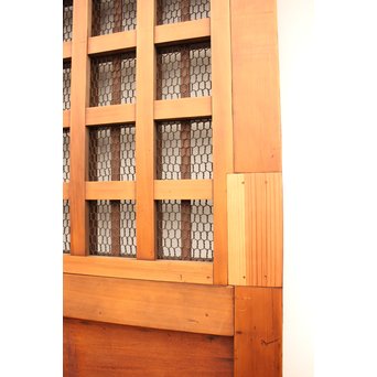 鉄格子と升格子の蔵戸　W576 