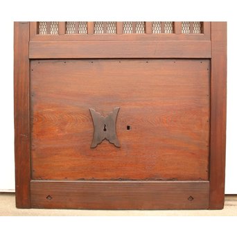 鉄格子と升格子の蔵戸　W576 