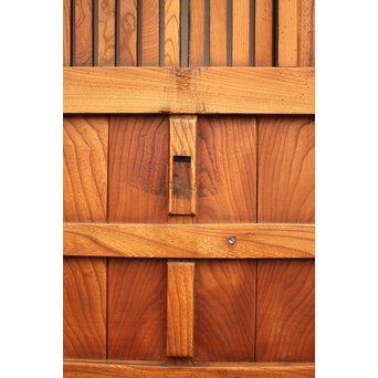 総欅格子蔵戸　W579Y 