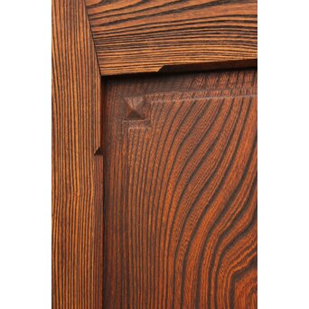 ハイサイズ緑色ガラスの堅木建具 2枚1組　GD1079Y 