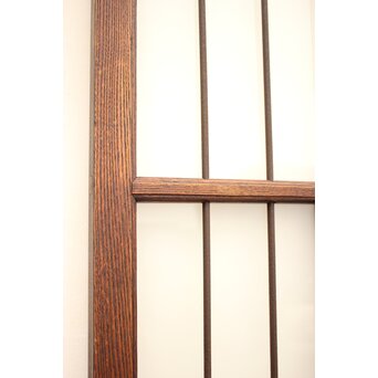 ハイサイズ緑色ガラスの堅木建具 2枚1組　GD1079Y 