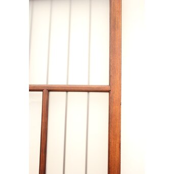 ハイサイズ緑色ガラスの堅木建具 2枚1組　GD1079Y 