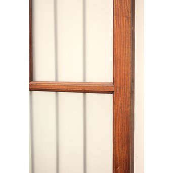 ハイサイズ緑色ガラスの堅木建具 2枚1組　GD1079Y 