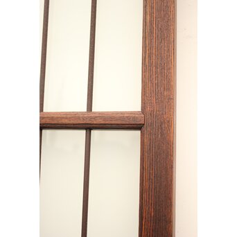 ハイサイズ緑色ガラスの堅木建具 2枚1組　GD1079Y 