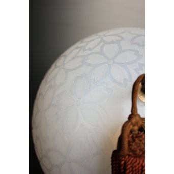 桜紋球体オパール照明　A1793 