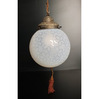 桜紋球体オパール照明　A1793