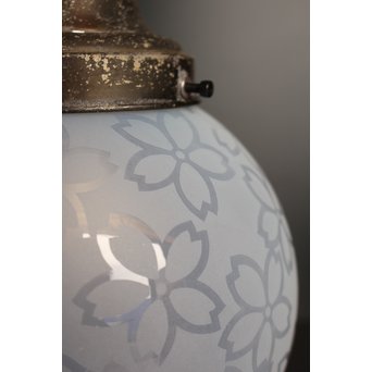 桜紋球体オパール照明　A1793 