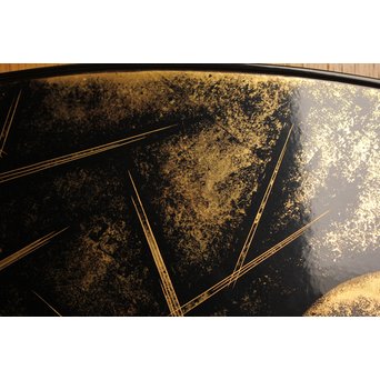 三谷吾一 沈金とり 扇面壁面装飾　S3036 