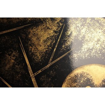 三谷吾一 沈金とり 扇面壁面装飾　S3036 