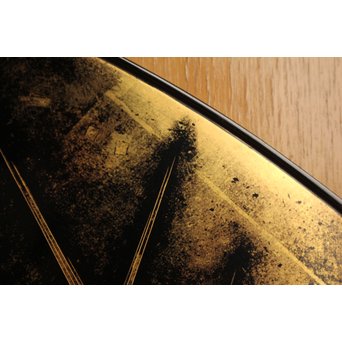 三谷吾一 沈金とり 扇面壁面装飾　S3036 