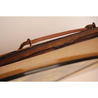 三谷吾一 沈金とり 扇面壁面装飾　S3036 