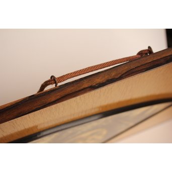 三谷吾一 沈金とり 扇面壁面装飾　S3036 