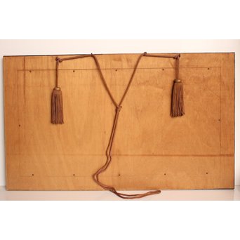 三谷吾一 沈金とり 扇面壁面装飾　S3036 