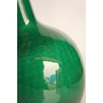 中村翠嵐 交趾焼 鶴首花入　S3044 