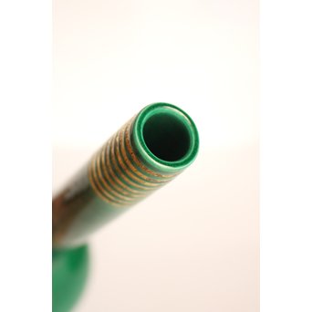 中村翠嵐 交趾焼 鶴首花入　S3044 