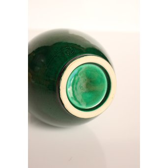 中村翠嵐 交趾焼 鶴首花入　S3044 