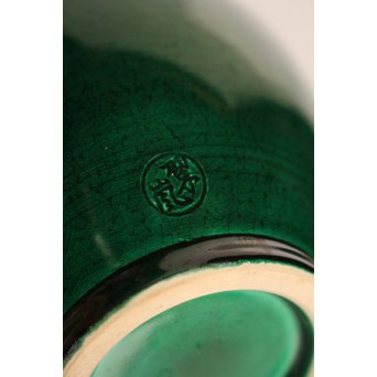 中村翠嵐 交趾焼 鶴首花入　S3044 