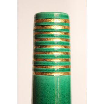 中村翠嵐 交趾焼 鶴首花入　S3044 