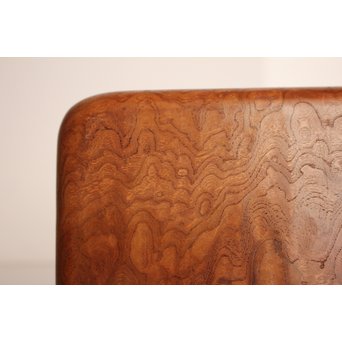 大野昭和斎 桑葡萄杢香盆/煎茶盆　K584 