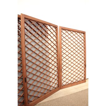 菱形組子 グラデーションガラス戸 在庫6枚　GD1083 