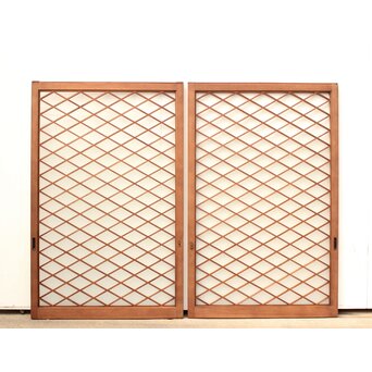 菱形組子 グラデーションガラス戸 在庫6枚　GD1083 