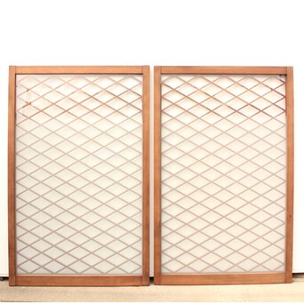 菱形組子 グラデーションガラス戸 在庫6枚　GD1083 