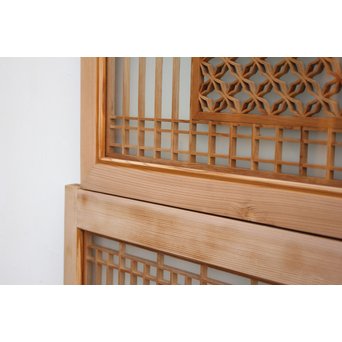 変わり七宝組子書院欄間 5枚1組　R2229 