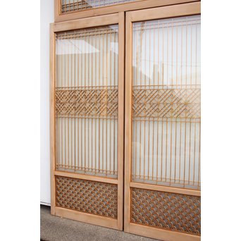 変わり七宝組子書院欄間 5枚1組　R2229 