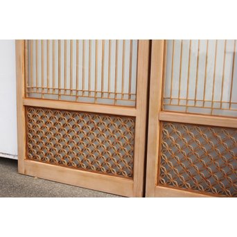 変わり七宝組子書院欄間 5枚1組　R2229 