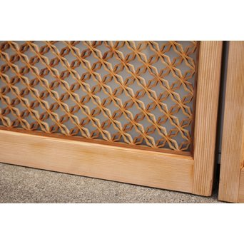 変わり七宝組子書院欄間 5枚1組　R2229 