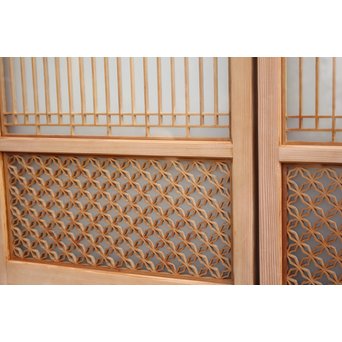 変わり七宝組子書院欄間 5枚1組　R2229 