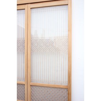 変わり七宝組子書院欄間 5枚1組　R2229 