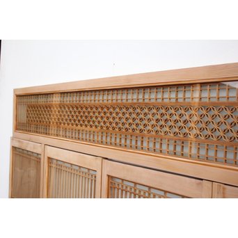 変わり七宝組子書院欄間 5枚1組　R2229 