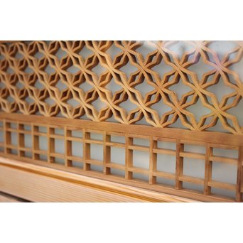 変わり七宝組子書院欄間 5枚1組　R2229 