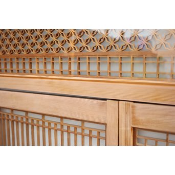 変わり七宝組子書院欄間 5枚1組　R2229 