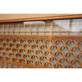 変わり七宝組子書院欄間 5枚1組　R2229 