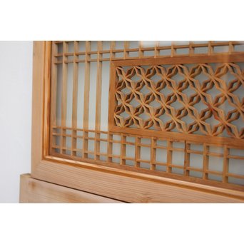 変わり七宝組子書院欄間 5枚1組　R2229 