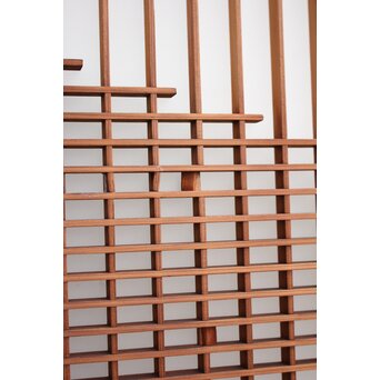 霞模様 書院欄間5枚1組　R2233 