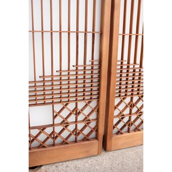 霞模様 書院欄間5枚1組　R2233 